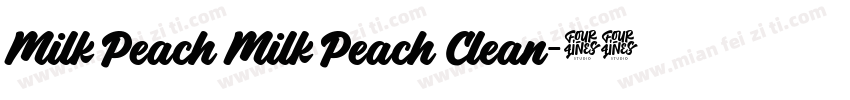 Milk Peach Milk Peach Clean字体转换